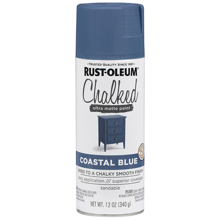 RUST-OLEUM Matte Coastal Blue, Matte, 12 oz 302598